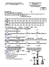 Bộ đề kiểm tra Chương 6 môn Hóa học Lớp 10 - Trường THPT Nguyễn Trường Tộ
